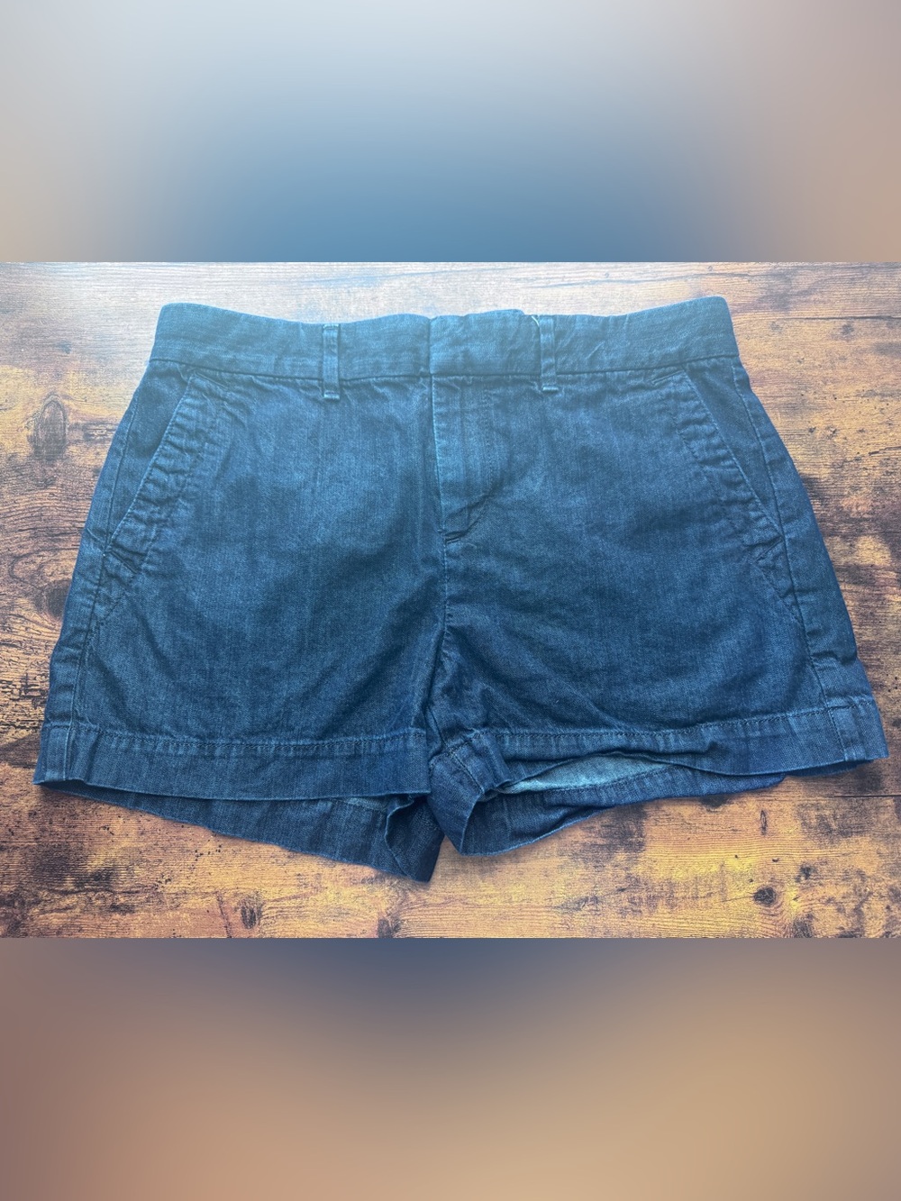 LOFT Dark Blue Denim Shorts- 27-4
